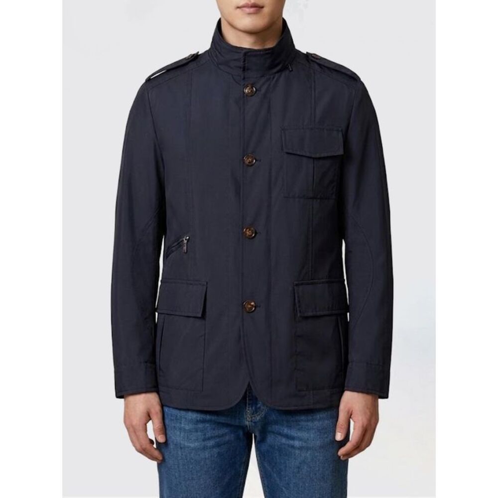 Moorer Jacket Men Blue